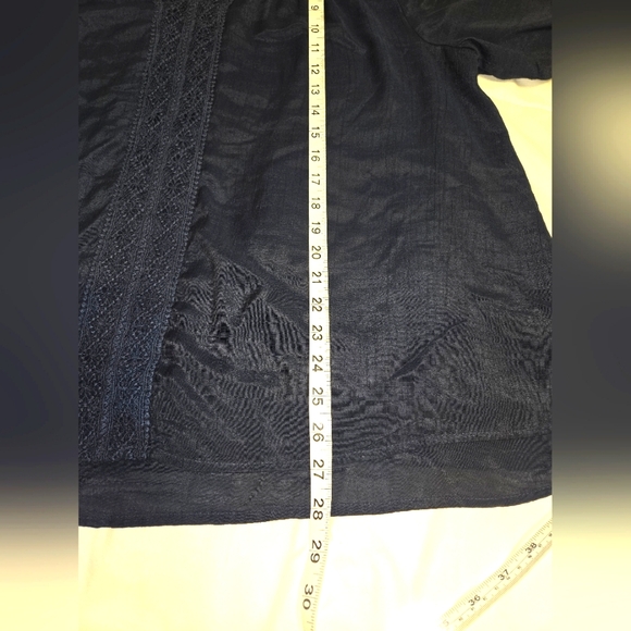 Style & Co Women's XL 3/4 Sleeve Embroidered Lace Top - Picture 16 of 16